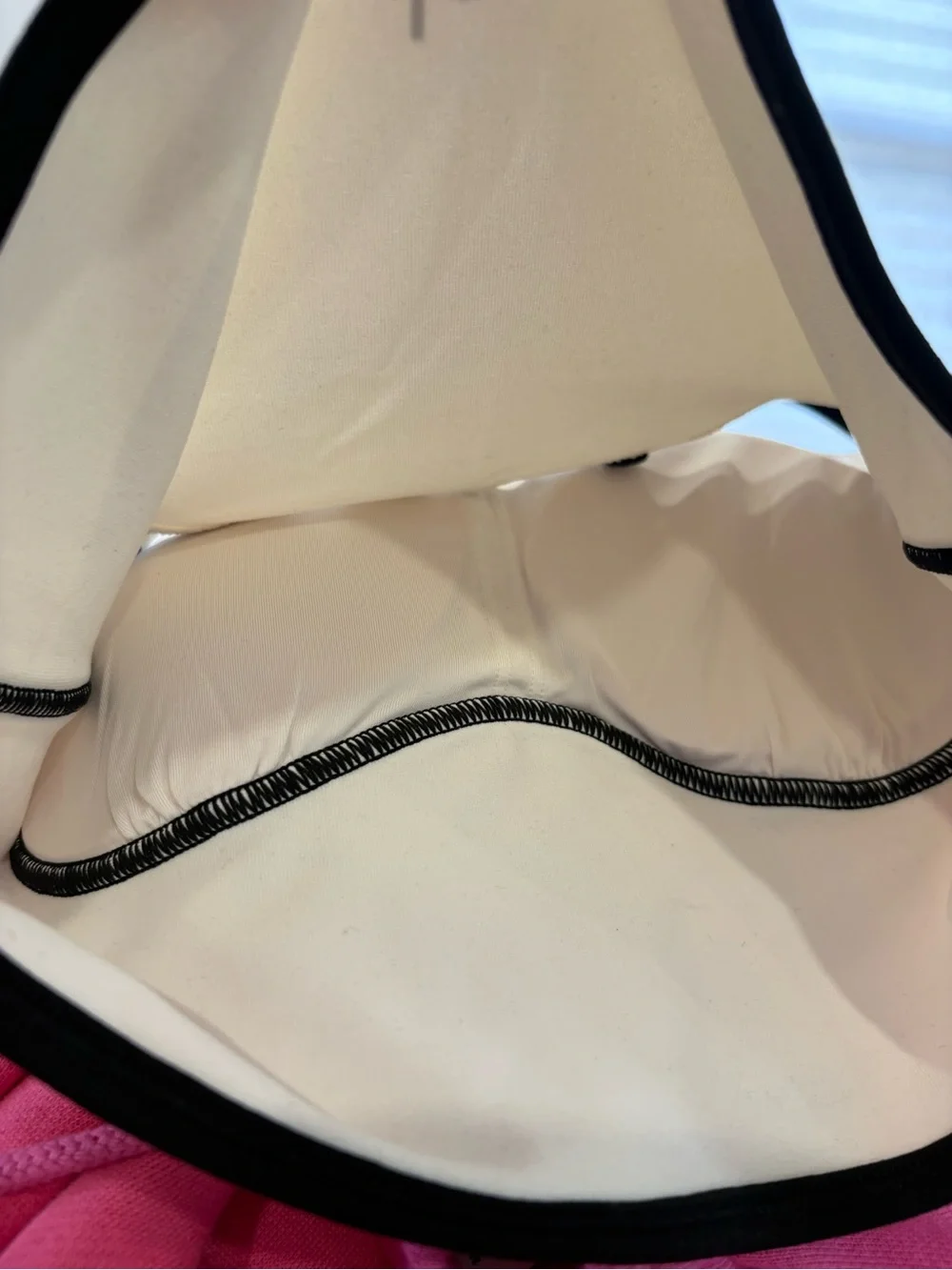 Alo white Crop Bustier Top with Black Trim with matching skirt
